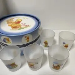 グラスセット　くまのプーさんとフレンズの5個セット