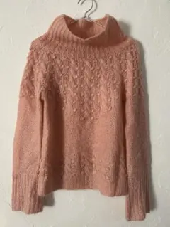 古着　ピンク　モヘア　ponpon ニット　itimi otoe toro 即興