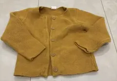 H&M カーディガン　からし色　12-18m コットン100 EUR86
