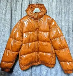 ZARAシャイニーWATER REPELLENT光沢パフジャケット