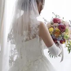 【1回のみ使用】ウェディングベール 花嫁 ヴェール