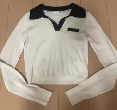 MOUSSY WASHABLE POLOニット　オフホワイトのサムネイル