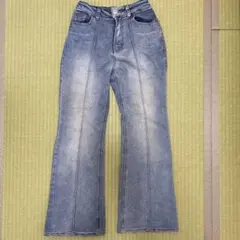 【美品】Repipi Armario 140〜150ライトブルー フレアパンツのサムネイル