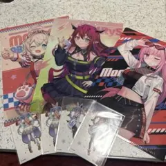 ホロライブ クリアファイル 3枚　クリアカード4枚セット