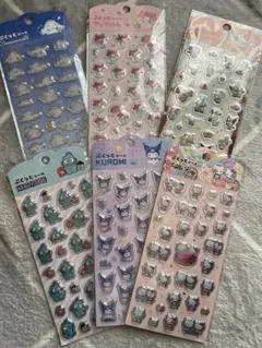 サンリオ　ぷくっとシール　シナモン　ハンギョドン　マイメロ　キティ　クロミ　喫茶
