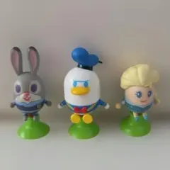 「チョコエッグ ディズニー 」エルサ、ドナルド、ジュディ3体セット