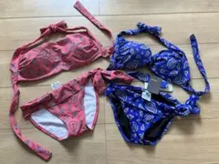 philter  ペイズリー柄　ビキニ　S ピンク＋ブルーセット