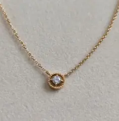 美品❗️ete k18YG D0.06CT1粒ダイヤネックレス ブライト - メルカリ