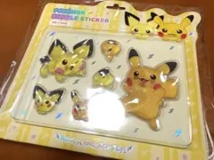 ポケモン　30周年　ピカチュウ　韓国　ステッカー 韓国ポケモン 30th ボンボンドロップシール ピチュー ピカチュウ
