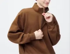 ヘビーウェイトスウェットハーフジッププルオーバー(長袖) Lサイズ