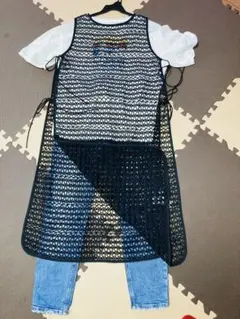 Jf Ready madeブラックレース ノースリーブワンピースのサムネイル