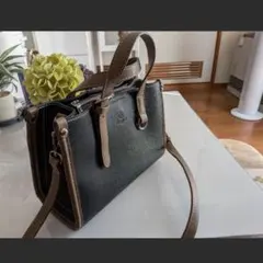 D.KELLY 2way ショルダーバッグ　ブラック×ブラウンのサムネイル