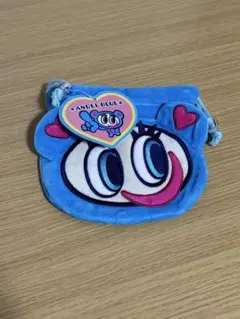 エンジェルブルー ナカムラくん 巾着ポーチ ブルー 미사용