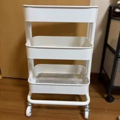【IKEA】3段 キッチンワゴン ホワイト キャスター付き小さいサイズのサムネイル