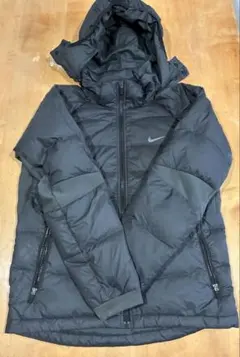 NIKE ダウンジャケット ブラック M フード着脱可 2WAY 裾ドローコード