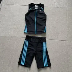 adidas セパレート水着 ブラック/アクア