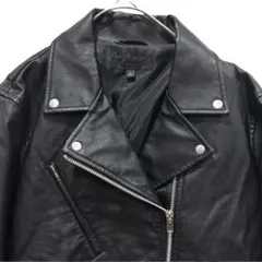 美品★UNIQLO★ユニクロ★ライダースジャケット★黒★Lサイズ