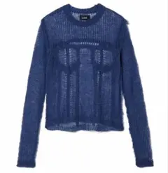 新品未使用 soduk ニット denim fluffy top blueのサムネイル