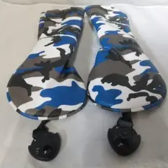ゴルフ ユーティリティー UT用ヘッドカバー 迷彩ブルー2本セット 3