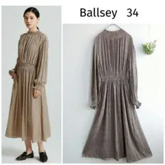 美品 Ballsey バレッタプラッド オープンカラーシャツワンピース 最終