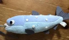 魚のぬいぐるみ 釣りルアー付き キーホルダー