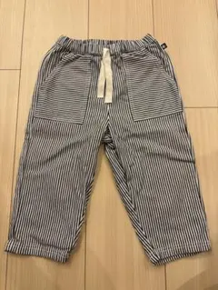 プチバトー　ストライプ ウエストゴム パンツ