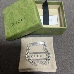 最終値引GUCCI グッチ ID ブレスレット シルバー サイズ17号 - メルカリ
