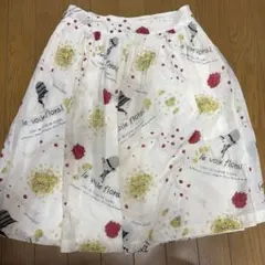 ビームスライツ　プリント フレアスカートのサムネイル