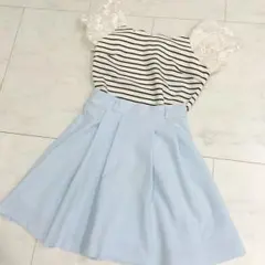 one way  ByeBye ボーダー トップス