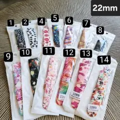 22mm スマートウォッチバンドスポーツシリコン