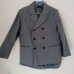 【上下セット】キッズ セットアップスーツ 120cm / グレー