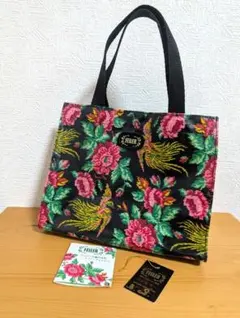 ♥フェイラー未使用訳あり♥定番パラディス鳳凰ミニトートバッグ薔薇