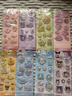 サンリオ　キャラクター　ウォーター　シールセット 3D PVC 8シート