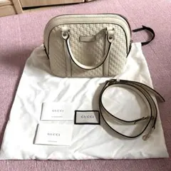 GUCCI マイクロ グッチ シマ ハンドバッグ 新品未使用