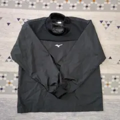 ミズノ ハイネック長袖ウェア防寒着 ブラック 130センチ