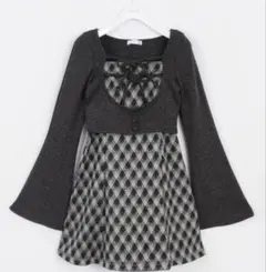 evelyn チェックセットワンピース