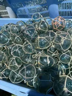 ガラス玉　漁具中古品フロート　浮き玉５０個