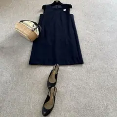 フォクシーの上質でとても上品な一枚仕立てのワンピース