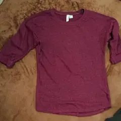 H&M ボルドーカットソー
