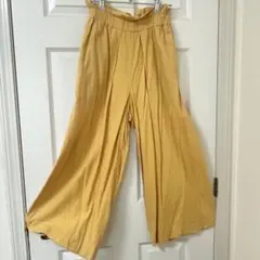 Samantha Mos2 イエローワイドパンツ Mサイズ