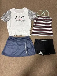 【未使用】アルジ－（ALGY）セパレート水着4点セット140cm