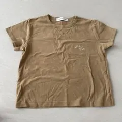 ALEXIA STAM Tシャツ ショート丈　ベージュ Fサイズのサムネイル