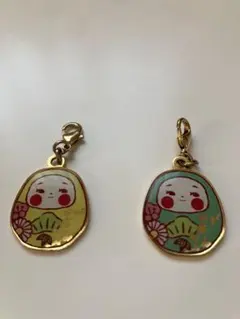 だるま チャーム 2個セット