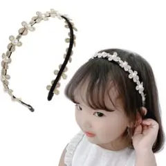 カチューシャ こども (可愛いお花のカチューシャ) 髪飾り (大花)