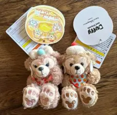 TDSディズニーシー限定ワンダフルキッチン　ダッフィ&シェリーメイぬいぐるみ2体