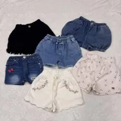 90cm 女の子 ボトムス 6枚セット 夏服 まとめ売り