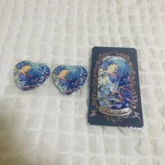 ホワイトデーハート缶バッジ ミュージアムカード 深海奏汰