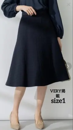 【試着のみ】23S✨組曲　ツイードスカート　ネイビー　卒服　フォーマル