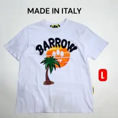 美品 BARROW バロウギャング パームツリーTシャツ 白 L イタリア製のサムネイル