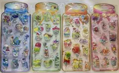 シール ウォーターインシール カラフルデザート 透明ステッカー 4枚セット